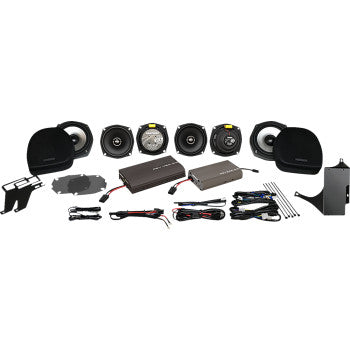 HOGTUNES 425 W Dual Amp/ 6 XL Speaker Kit - Harley Davidson G2 Ultra 6 Pack-XL