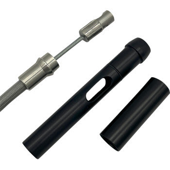 FAT BAGGERS EZ Install Upper Clutch Cable - FLHX/FLTR,SE - +6" - Braided  108006