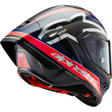 ALPINESTARS Supertech R10 Helmet - Team - Matte Black/Carbon Red Fluo/Blue - Medium 8200224-1383-M