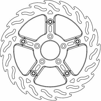 MOTO-MASTER Brake Rotor - Front - Flame 112313-PU