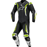 ALPINESTARS GP Tech v5 1-Piece Leather Suit - Black/White/Yellow Fluo - US 46 / EU 56 3150226-125-56