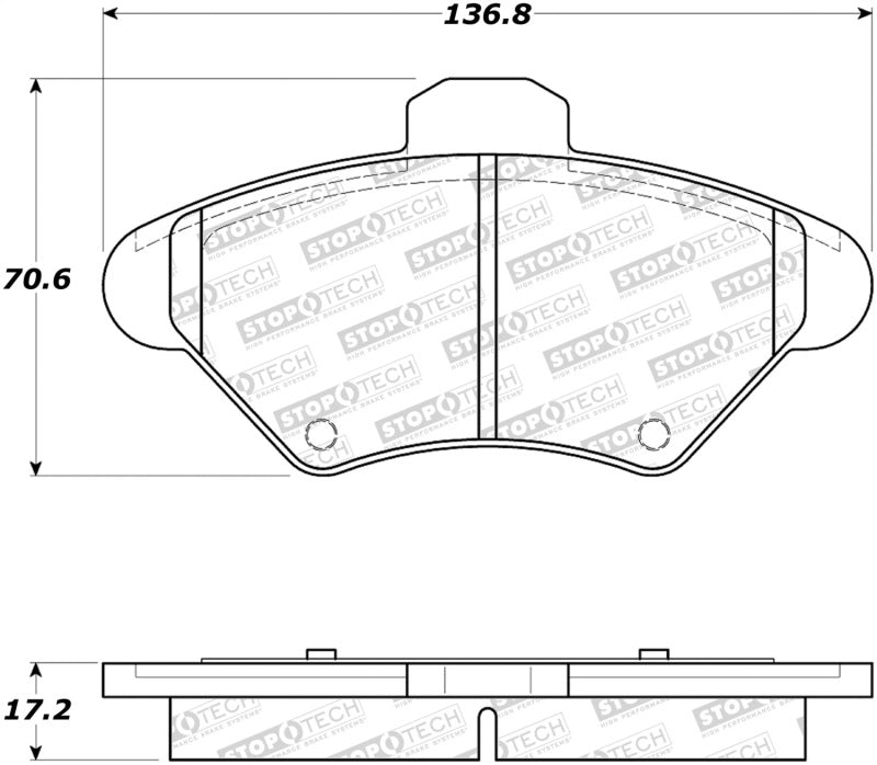 StopTech Street Brake Pads - Front