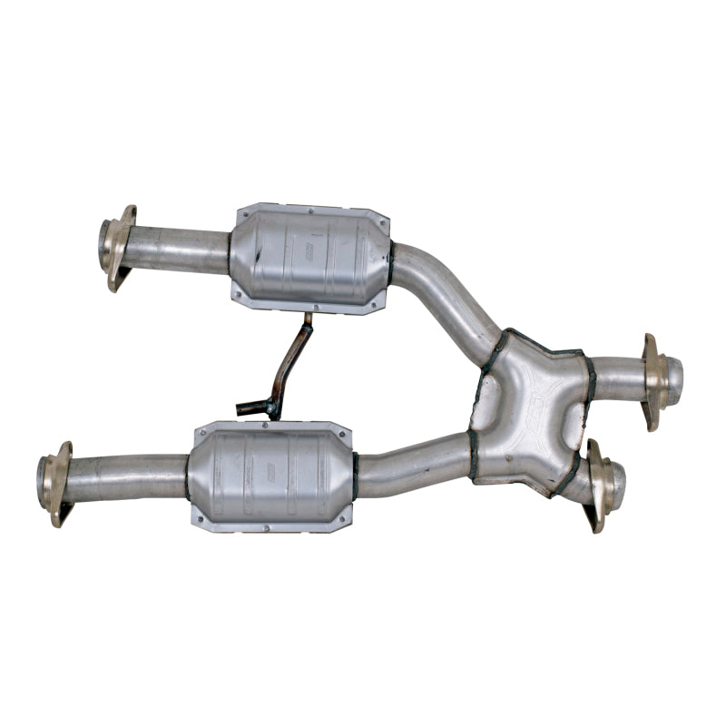 BBK 79-93 Mustang 5.0 Short Mid X Pipe With Catalytic Converters 2-1/2 For BBK Long Tube Headers 1659