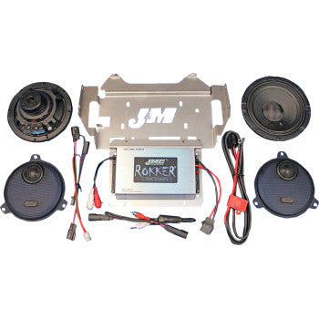 J & M    400 W 2-Channel Amplifier/Speaker Kit - '14-'23 FLHX/FLHTK/FLHCUTG   RKT6-400HC14