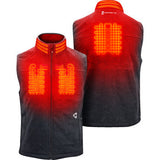 GERBING HEATED CLOTHING 7V Thermite Fleece Heated Vest 2.0 - Gray - Medium GERTFVST7VMGM