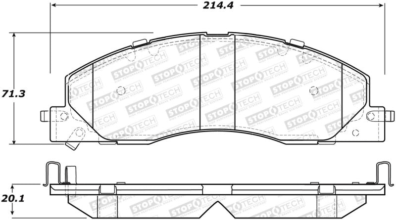 StopTech Street Brake Pads - Rear