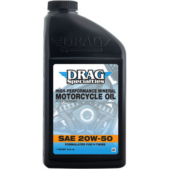 DRAG SPECIALTIES OIL Engine Oil - 20W-50 - 1 U.S. quart 198919