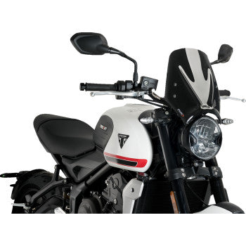 PUIG HI-TECH PARTS New Generation Windscreen - Black - Trident 660 20638N