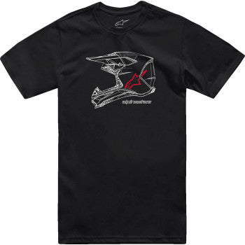 ALPINESTARS MX Helm T-Shirt - Schwarz - 2XL 1214-73116-10-2XL