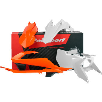 POLISPORT Body Kit – mit Airbox – '16 OEM Orange/Weiß – SX 65 2016-2022 90682 