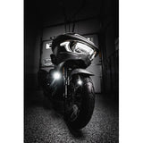 CUSTOM DYNAMICS LED Fog Light - Halo - Black PB-FOG-23-B