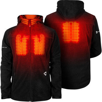 GERBING HEATED CLOTHING 7V Thermite Fleece Heated Jacket 2.0 - Black - Large GER-TFJKT-7V-M-B-L