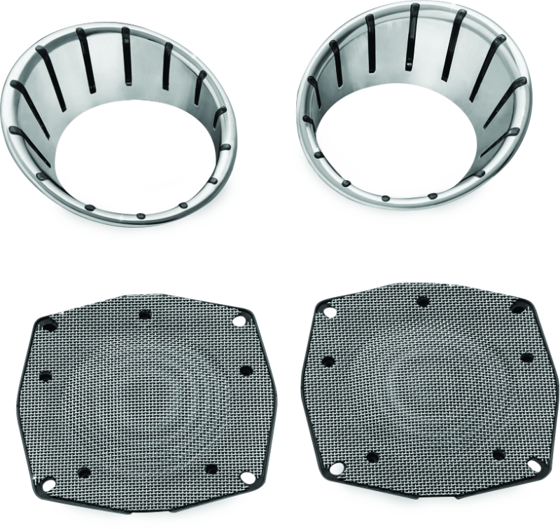 Kuryakyn LED Speaker Bezels 96-13 Touring Models Chrome 7287