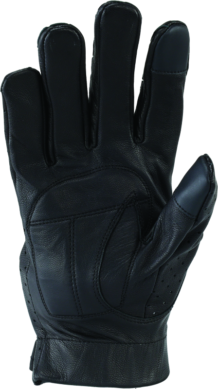 River Road Tucson Leather Perforated Gloves Black - Small 94472