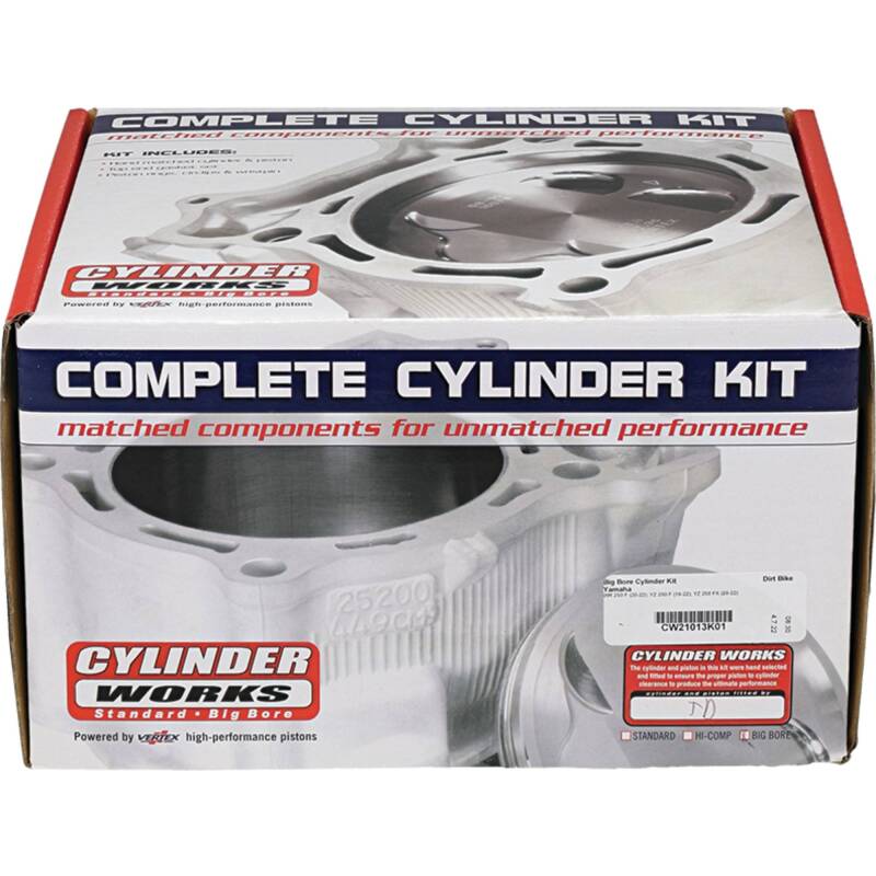 Cylinder Works 20-23 Yamaha WR 250 F 250cc +3mm Big Bore Cylinder Kit 270cc 13.8:1 Comp. 80mm CW21013K01