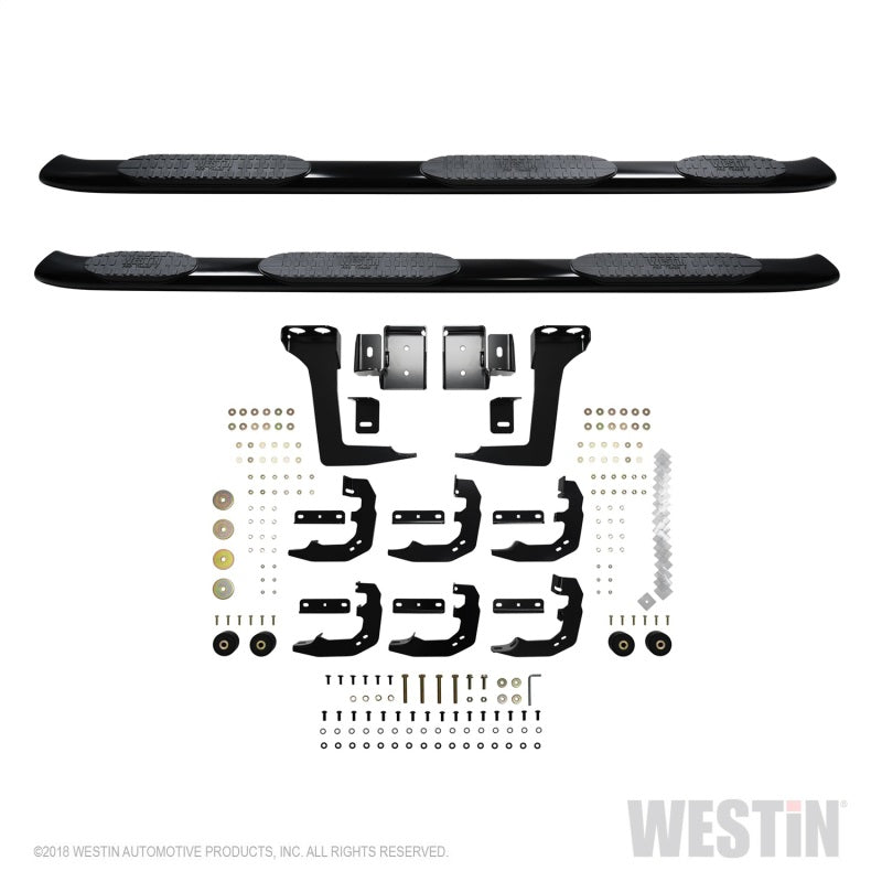 Westin 19-22 RAM 1500 CC 5ft7in. Bed (Excl. Classic) PRO TRAXX 5 W2W Oval Nerf Step Bars - Black