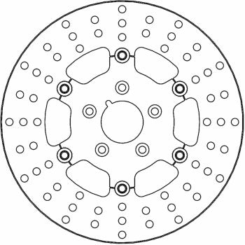 MOTO-MASTER Brake Rotor - Front - Adrian 111086-PU