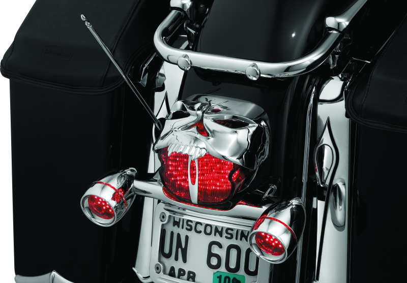 Kuryakyn Zombie Taillight Cover Chrome 9009