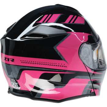 Z1R Solaris 2.0 Helmet - First Tracks - Electric - Dual Pane - Black/Pink - Medium 0120-0845