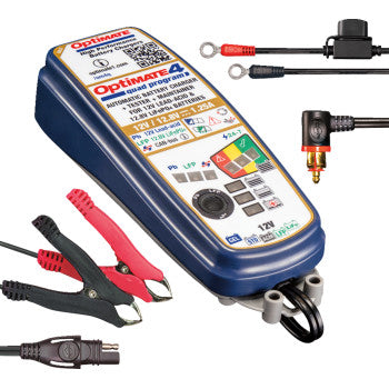 TECMATE Battery Charger/Maintainer - OptiMate 4 - Quad Program - Premium TM631PR