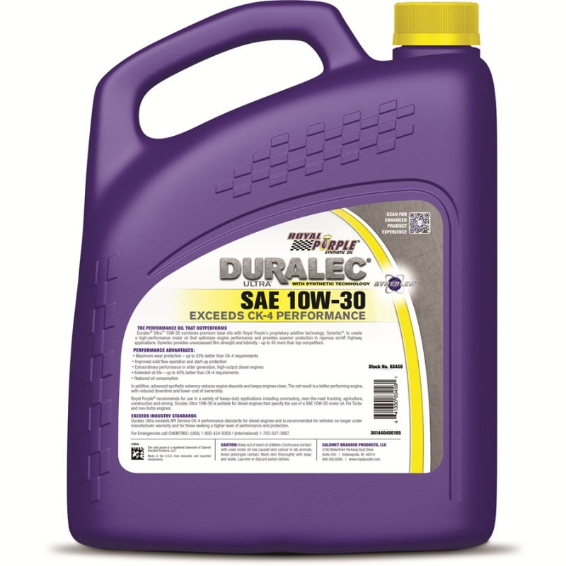 Royal Purple Duralec Ultra Diesel 10W-30 CK-4 Motor Oil - 1 Gallon 80456