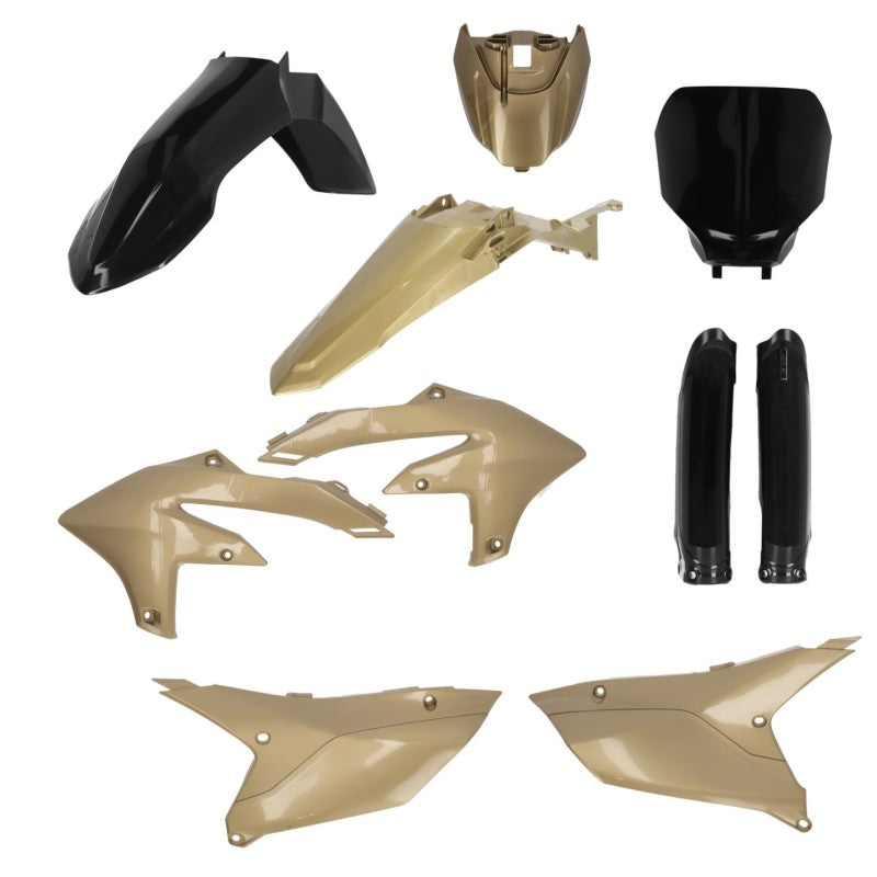 Acerbis 2024 Yamaha YZ250F/ 23+ YZ450F/FX (Includes Tank Cover) Full Plastic Kit - Black/Gold 2979597838