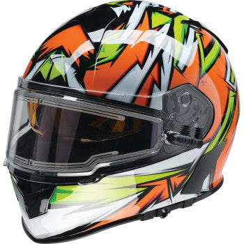 Z1R Warrant Snow Helmet - Neuron - Orange/Green - XS 0101-17223
