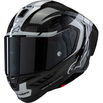 ALPINESTARS Supertech R10 Helmet - Element - Carbon/Silver/Black - Large 8200324-1368-L