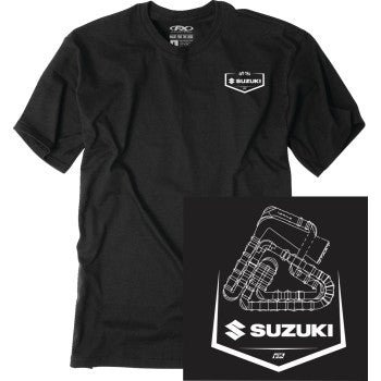 FACTORY EFFEX Suzuki Track T-Shirt - Black - 2XL 28-87408