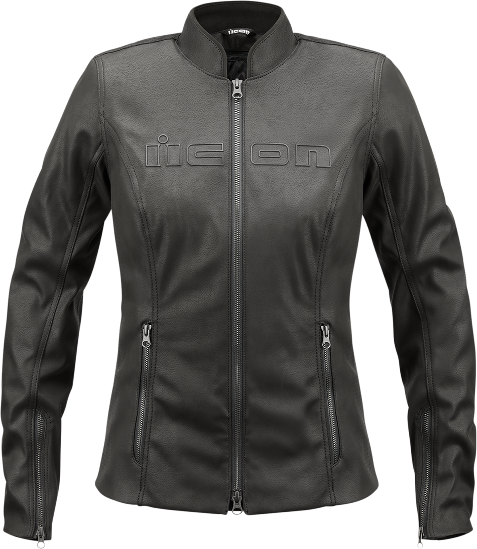 ICON Women's Tuscadero2™ Jacket - Black - US Medium 2822-1428