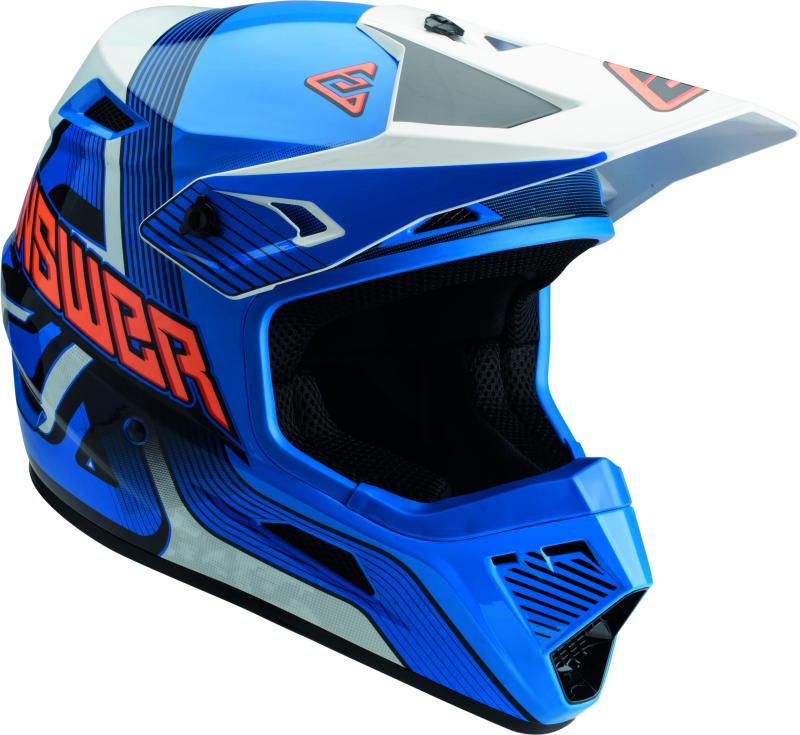 Answer AR1 Vendetta Helmet Blue/White/Orange - Large 447694