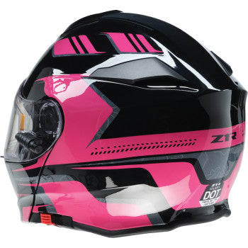 Z1R Solaris 2.0 Helmet - First Tracks - Electric - Dual Pane - Black/Pink - XL 0120-0847