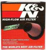 K&N Universal Round Tapered Carbon Fiber Air Filter 6in Flg ID Centered/7.5in B OD/4.5in T OD/4in H RP-4600