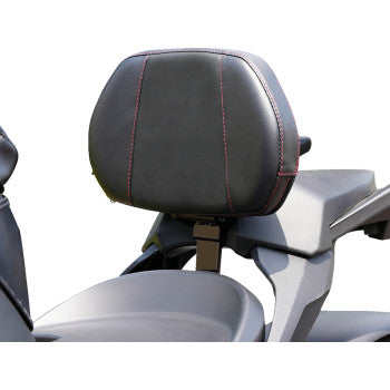 SHOW CHROME Grande Backrest - Driver - Ballistic Red Stitch - Ryker 41-416GCRED