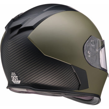 Z1R Warrant Helmet - Carbon - Green - Medium 0101-17434