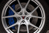 DBA 02-10 WRX / 13+ FR-S / 13+ BRZ Premium Front Drilled & Slotted 5000 Series Rotor w/ Black Hat
