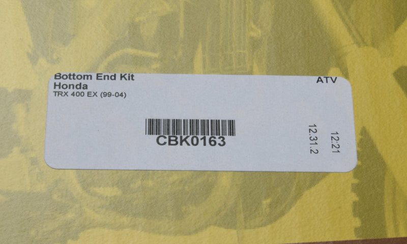 Hot Rods 99-04 Honda TRX 400 EX 400cc Bottom End Kit CBK0163