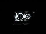 ANZO 2009-2014 Ford F-150 Projector Headlights w/ Halo Black (CCFL) 111161