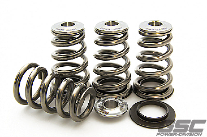 GSC P-D Mitsubishi 4G63T Extreme Pressure Conical Valve Spring and Ti Retainer Kit 5097