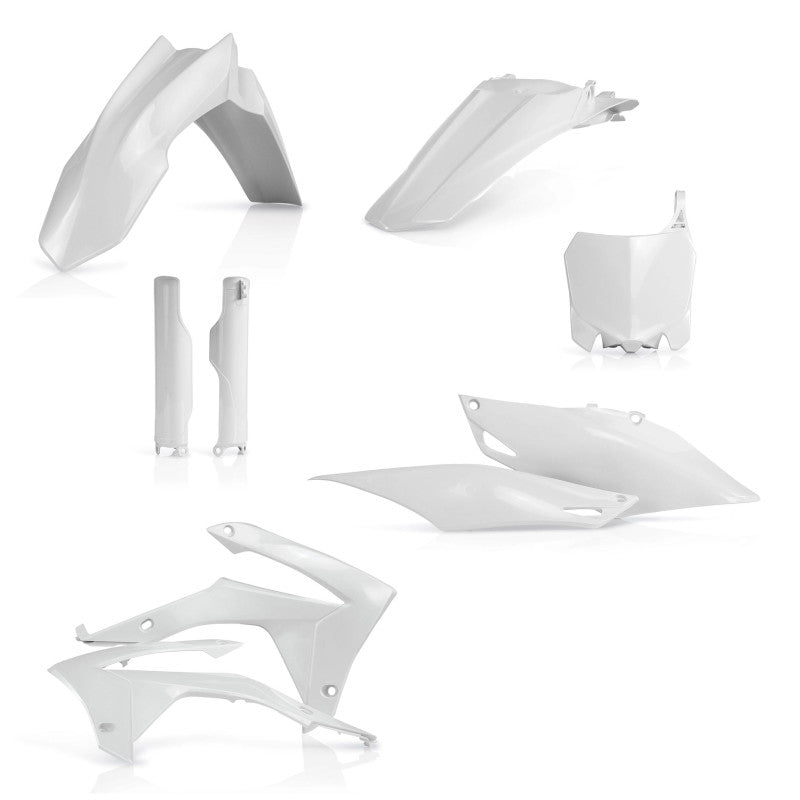 Acerbis 14-17 Honda CRF250R/13-16 CRF450R (Does Not Include Air Box Cover) Full Plastic Kit - White 2314410002