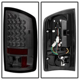 Spyder Dodge Ram 02-06 1500/Ram 2500/3500 03-06 LED Style Tail Lights Smoke ALT-YD-DRAM02-LED-SM 5002594