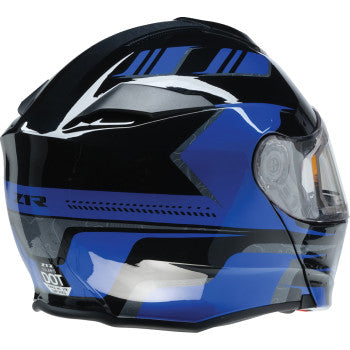 Z1R Solaris 2.0 Helmet - First Tracks - Electric - Dual Pane - Black/Blue - XL 0120-0835