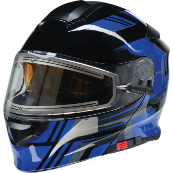 Z1R Solaris 2.0 Helmet - First Tracks - Electric - Dual Pane - Black/Blue - XL 0120-0835