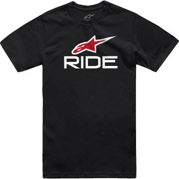 ALPINESTARS Ride 4.0 T-Shirt - Black/White/Red - XL 1214-73112-123-XL