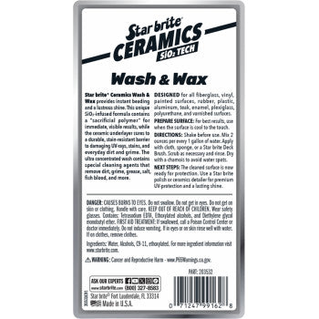 STAR BRITE Ceramic Wash & Wax - 32 U.S. oz 203532