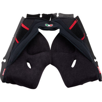 AGV Pista GP RR Cheek Pads - Black/Red - XL 2018500056606XL