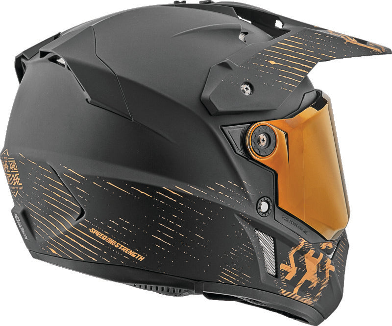 Speed and Strength SS2600 Fame and Fortune Helmet Black/Gold - Small