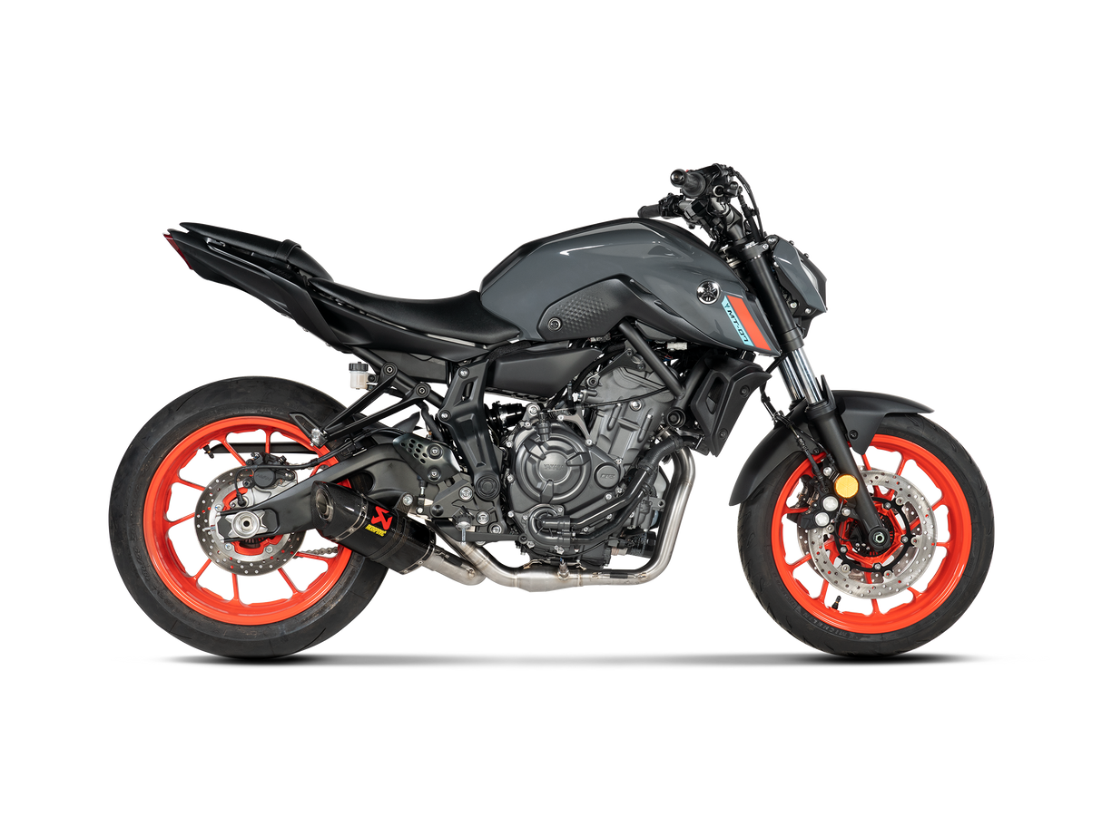AKRAPOVIC  S-Y7R2-AFC  Stainless Steel/Carbon Fiber Race Exhaust MT-07/FZ-07 XSR 700/Tracer 900 GT  2016-2024  1810-2226