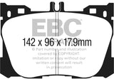 EBC 2017+ Mercedes-Benz E300 (W213) 2.0L Turbo Redstuff Front Brake Pads DP33070C
