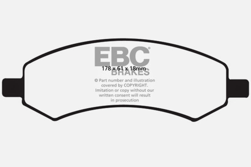 EBC 06-09 Chrysler Aspen 4.7 Ultimax2 Front Brake Pads UD1084